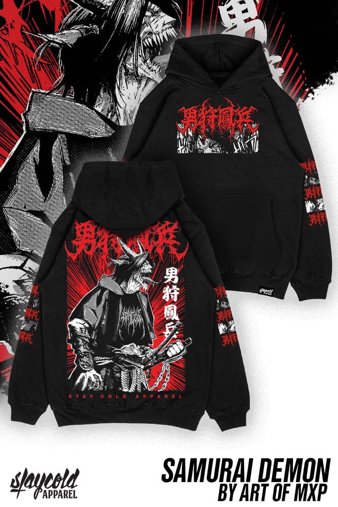 Samurai Demon - Oversized Hoodie 3XL / black