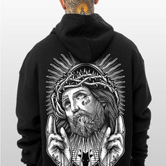 Tripping Jesus - Oversized Hoodie Lifestyle Image