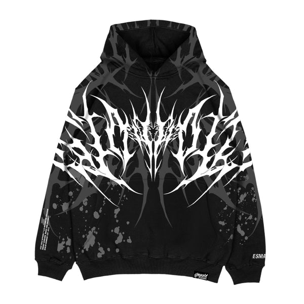 PRE-ORDER Relentless Oversized Heavyweight Hoodie - IIWT Black