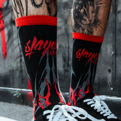 Eternal Conquest - Comfort Socks (Red) Lifestyle Image