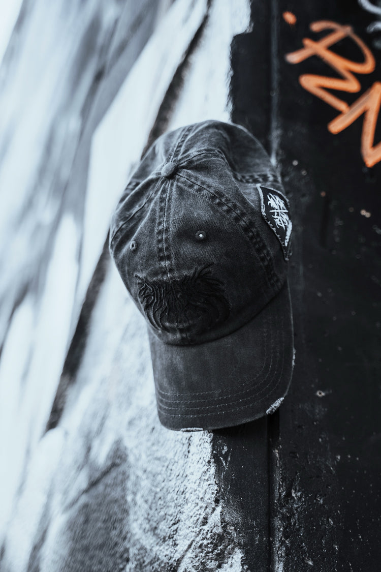 Bloodshot - Bleached Dad Cap (Black) Image 5