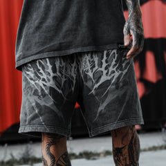 Eternal Conquest 3.0 - Prime Shorts Acid Washed 330GSM Lifestyle Image