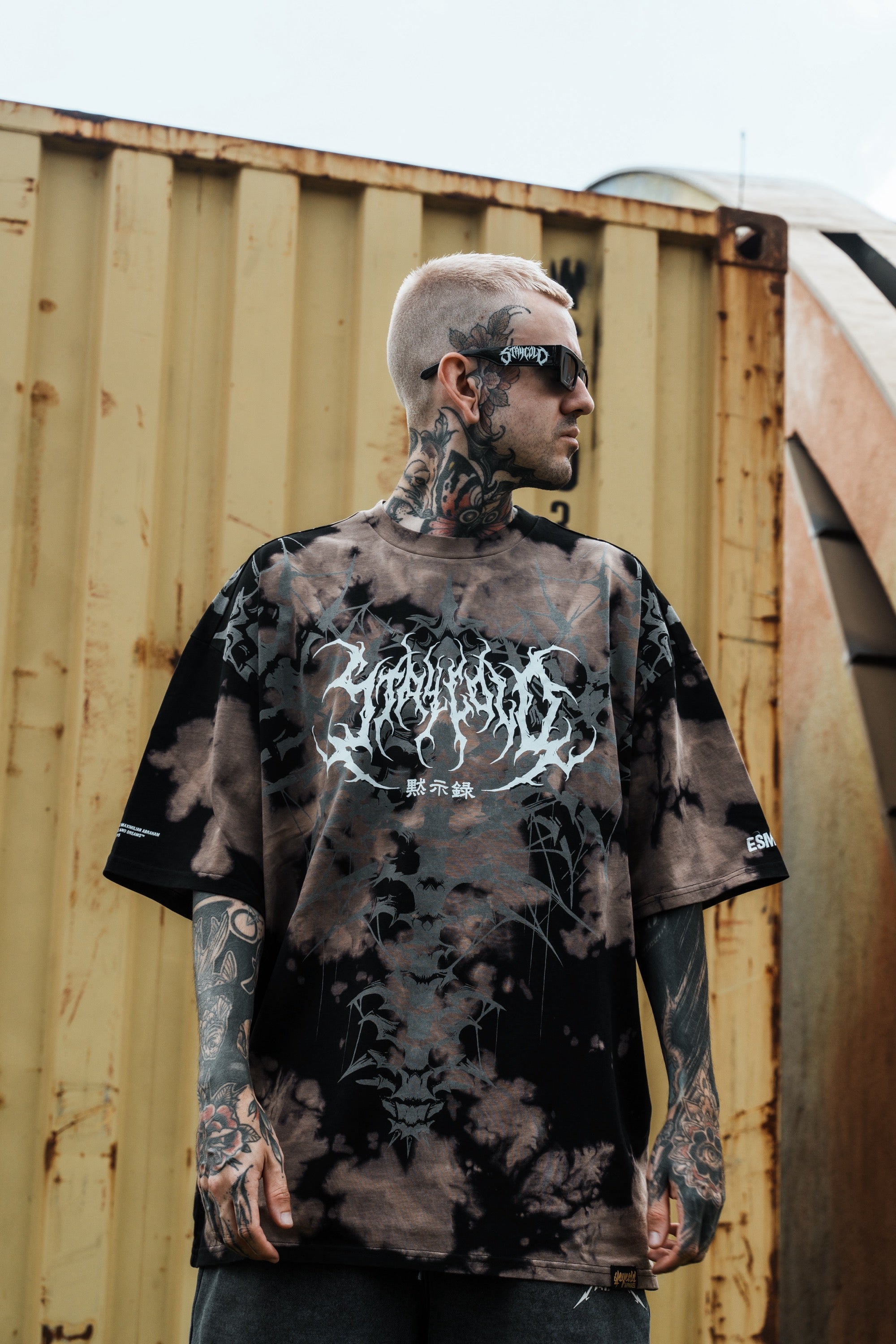 Nocturnal Lifelines (Bleached) - Heavy Oversized Tee 250GSM