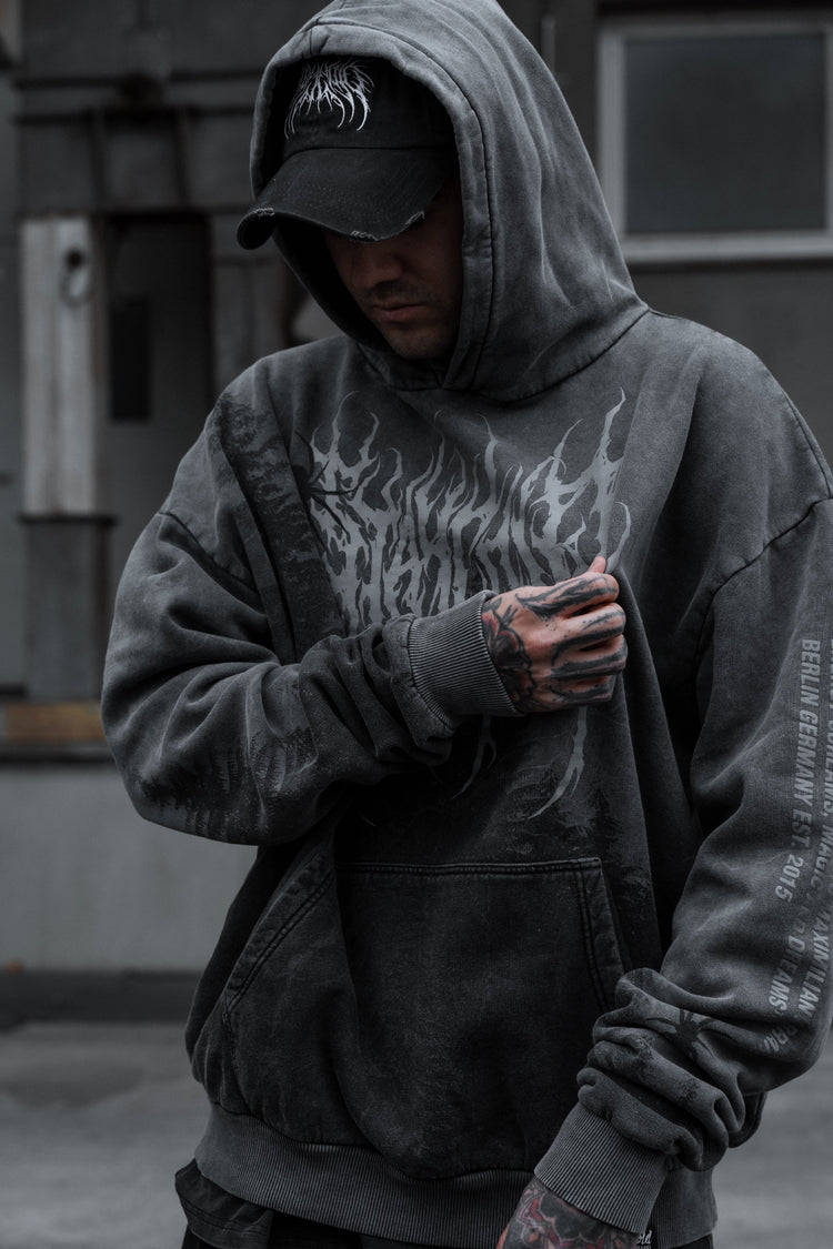 Northwoods - Heavy Oversized Hoodie (Acid Washed) 400GSM Image 9