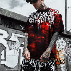 Reign Of Blood 2.0 - Heavy Oversized T-Shirt 250GSM Lifestyle Image