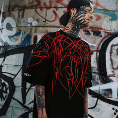 Scars of Agony - Heavy Oversized T-Shirt 250GSM Lifestyle Image