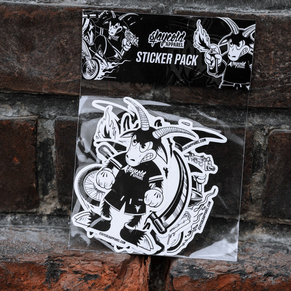 Stay Cold Sticker Pack Lifestyle Image