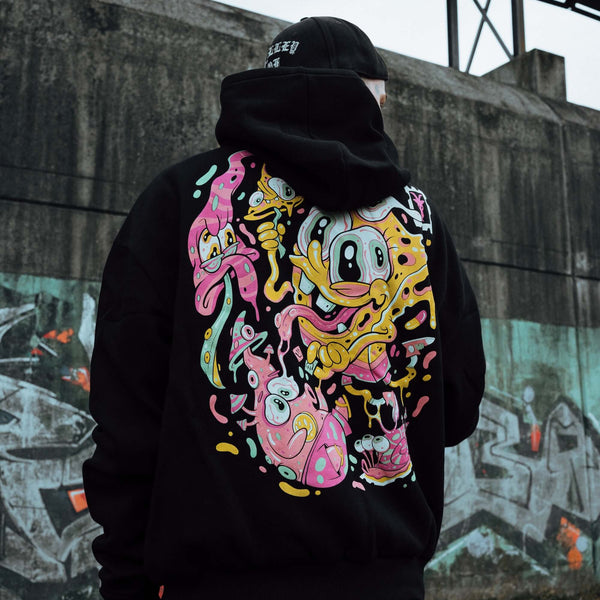 Trippy Terror - Oversized Hoodie Lifestyle Image