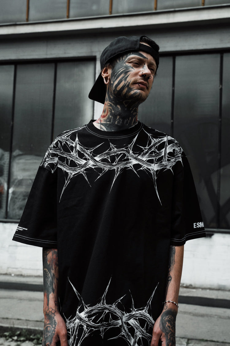 Thorns Reign Supreme - Heavy Oversized T-Shirt 250GSM Image 3