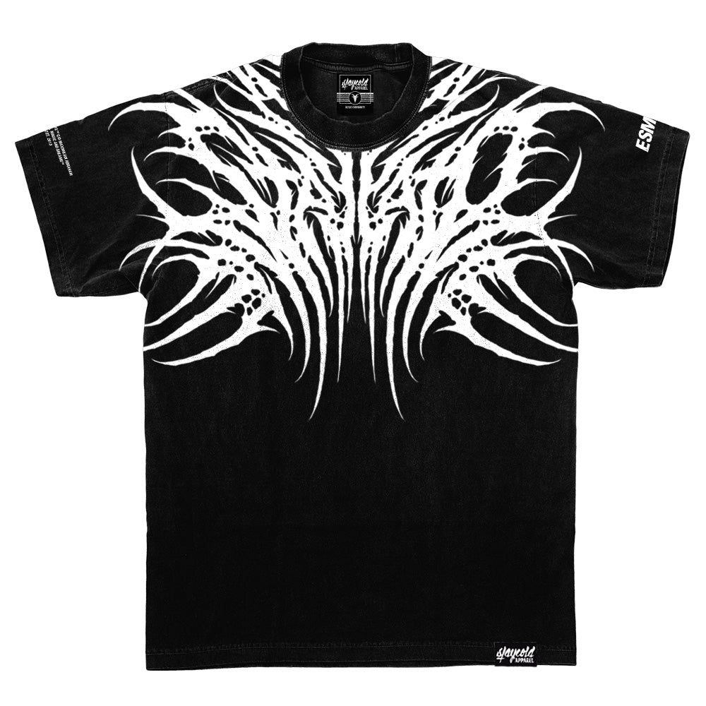 Necroblade (white) - Heavy Oversized T-Shirt black 250GSM